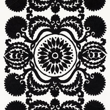 Load image into Gallery viewer, SCHUMACHER CASTANET EMBROIDERY FABRIC 70263 / BLACK