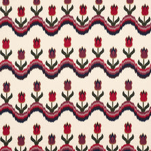 Load image into Gallery viewer, SCHUMACHER TULIP FLAMESTITCH EMBROIDERY FABRIC 70270 / JEWEL