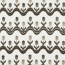 Load image into Gallery viewer, SCHUMACHER TULIP FLAMESTITCH EMBROIDERY FABRIC 70273 / QUARRY