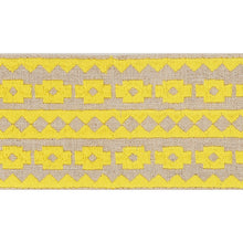 Load image into Gallery viewer, Schumacher Talitha Tape Trim 70645 / Yellow On Natural