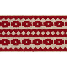 Load image into Gallery viewer, Schumacher Talitha Tape Trim 70646 / Red On Natural