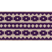 Load image into Gallery viewer, Schumacher Talitha Tape Trim 70649 / Violet On Natural