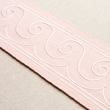 Load image into Gallery viewer, Schumacher Greek Waves Trim 70755 / White On Blush
