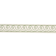 Load image into Gallery viewer, Schumacher Greek Waves Trim 70756 / Green On Ivory