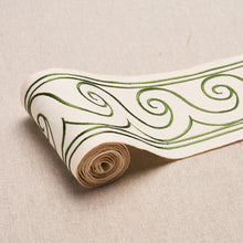 Load image into Gallery viewer, Schumacher Greek Waves Trim 70756 / Green On Ivory
