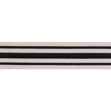 Load image into Gallery viewer, Schumacher Military Stripe Tape Trim 70783 / Black On Ivory