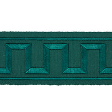 Load image into Gallery viewer, Schumacher Greek Key Embroidered Tape Trim 70804 / Emerald