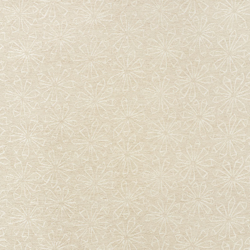 SCHUMACHER FLOWER CHENILLE FABRIC 70860 / MOONSTONE