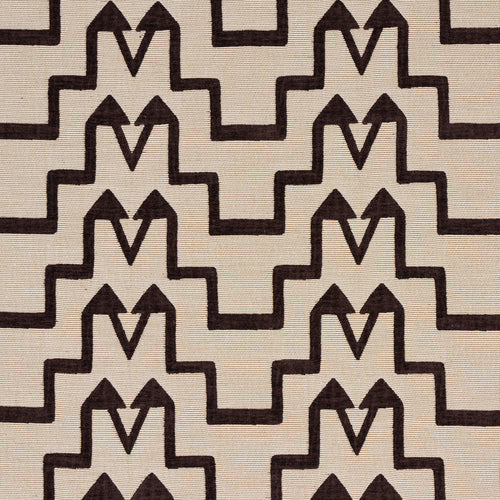 SCHUMACHER TURKISH STEP FABRIC 71244 / BROWN