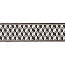 Load image into Gallery viewer, Schumacher Tumbling Blocks Tape Trim 71260 / Grisaille &amp; Noir