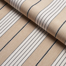 Load image into Gallery viewer, SCHUMACHER AUDREY STRIPE FABRIC 71375 / NATURAL