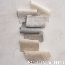 Load image into Gallery viewer, SCHUMACHER FRANCO LINEN-BLEND CHENILLE FABRIC / GREIGE
