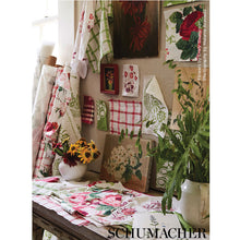 Load image into Gallery viewer, Schumacher Pauline Check Casement Fabric 72071 / Leaf