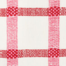 Load image into Gallery viewer, Schumacher Pauline Check Casement Fabric 72072 / Rose