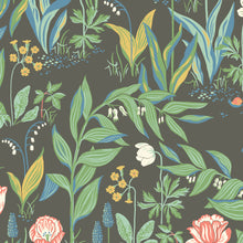 Load image into Gallery viewer, Schumacher Spring Garden Wallpaper 7219 / Charcoal Multi