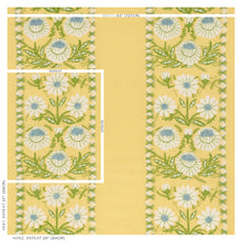 Load image into Gallery viewer, SCHUMACHER MARGUERITE EMBROIDERY WOOL LINEN FABRIC 72333 / BUTTERCUP