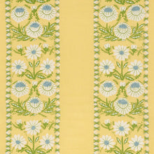 Load image into Gallery viewer, SCHUMACHER MARGUERITE EMBROIDERY WOOL LINEN FABRIC 72333 / BUTTERCUP