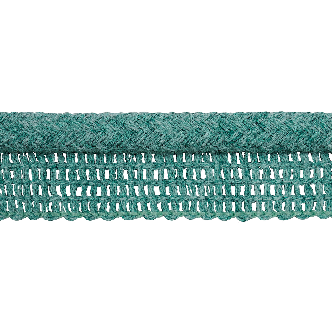 Schumacher Eubie Lip Cord Indoor/outdoor Trim 72427 / Aqua