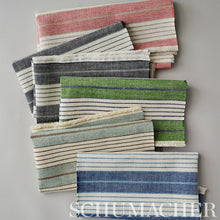 Load image into Gallery viewer, SCHUMACHER HORST STRIPE FABRIC 72603 / SKY