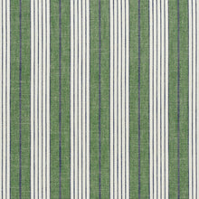 Load image into Gallery viewer, SCHUMACHER HORST STRIPE FABRIC 72605 / GREEN