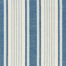 Load image into Gallery viewer, SCHUMACHER OJAI STRIPE FABRIC 73000 / PRUSSIAN BLUE
