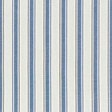 Load image into Gallery viewer, SCHUMACHER OJAI STRIPE FABRIC 73000 / PRUSSIAN BLUE