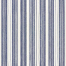Load image into Gallery viewer, SCHUMACHER OJAI STRIPE FABRIC 73002 / INDIGO