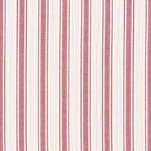 Load image into Gallery viewer, SCHUMACHER OJAI STRIPE FABRIC 73004 / RED