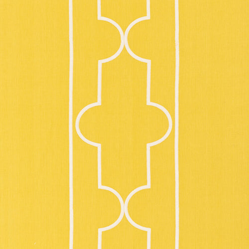 SCHUMACHER LIMITLESS LATTICE FABRIC 73072 / YELLOW
