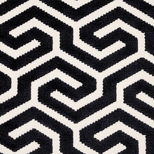 Load image into Gallery viewer, SCHUMACHER MING FRET VELVET FABRIC 73107 / BLACK