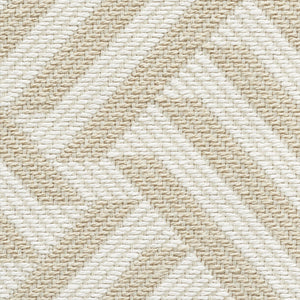SCHUMACHER CROSS HATCH FABRIC 73450 / NATURAL