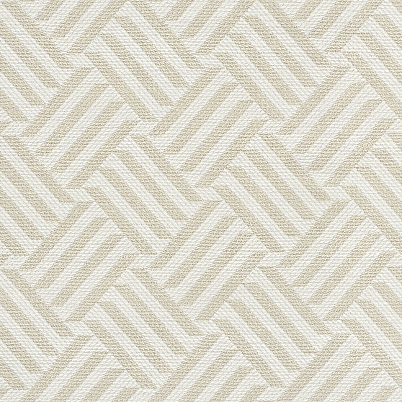 SCHUMACHER CROSS HATCH FABRIC 73450 / NATURAL