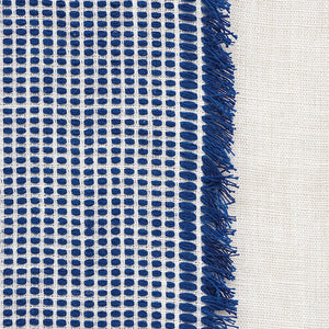 Schumacher Tulum Fabric 73590 / Blue