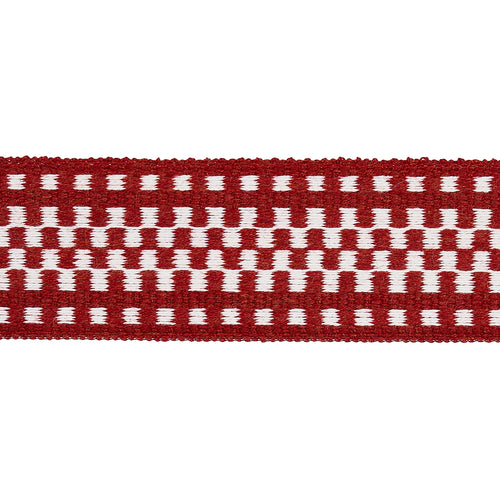 Schumacher Marta Tape Trim 73658 / Red