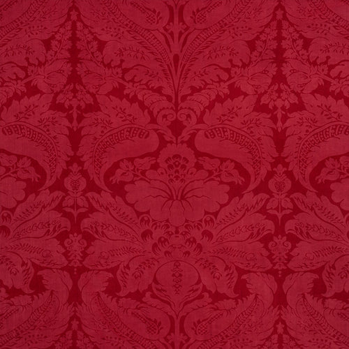 SCHUMACHER CORDWAIN VELVET FABRIC 73952 / RED