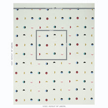 Load image into Gallery viewer, Schumacher Joshua Tree Fabric 74042 / Multi Moons On Ivory