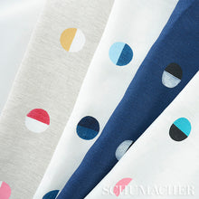 Load image into Gallery viewer, Schumacher Joshua Tree Fabric 74042 / Multi Moons On Ivory