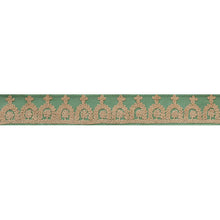 Load image into Gallery viewer, Schumacher Noelia Embroidered Tape Trim 74151 / Jade
