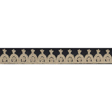 Load image into Gallery viewer, Schumacher Noelia Embroidered Tape Trim 74154 / Onyx