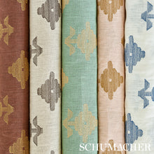 Load image into Gallery viewer, SCHUMACHER RUBIA EMBROIDERY FABRIC 74165 / BROWN