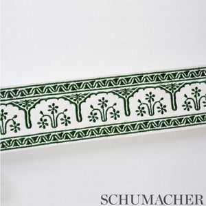 Schumacher Nikola Tape Trim 74192 / Emerald