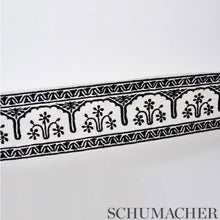 Load image into Gallery viewer, Schumacher Nikola Tape Trim 74194 / Black