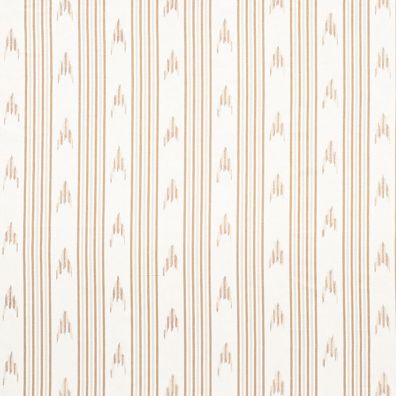 SCHUMACHER SANTA BARBARA IKAT FABRIC / NEUTRAL