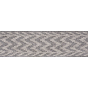 Schumacher Chevron Woven Tape Trim 74251 / Grey