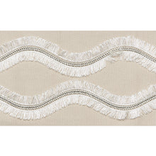 Load image into Gallery viewer, Schumacher Ogee Embroidered Tape Trim 74330 / Neutral
