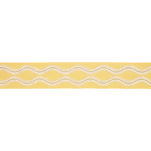 Load image into Gallery viewer, Schumacher Ogee Embroidered Tape Trim 74333 / Yellow