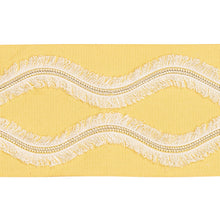 Load image into Gallery viewer, Schumacher Ogee Embroidered Tape Trim 74333 / Yellow