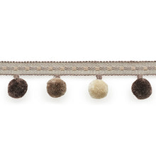 Load image into Gallery viewer, Schumacher Poms Trim 74364 / Taupe