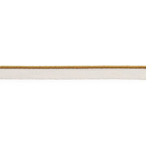 Schumacher Gustave Silk Lip Cord Narrow Trim 74524 / Gold