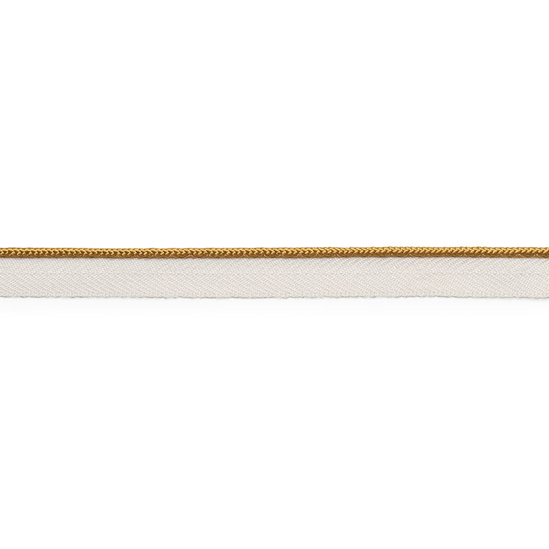Schumacher Gustave Silk Lip Cord Narrow Trim 74524 / Gold